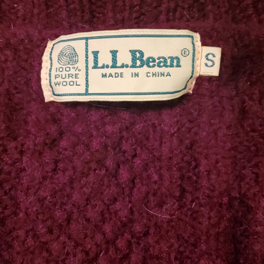 L L Bean Wool Cardigan- Small - image 6